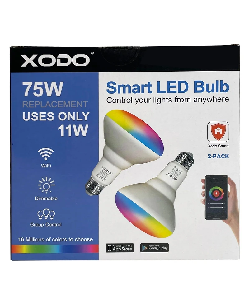 Contixo LB1 Smart Wi-Fi BR30 E26 Dimmable Flood Light Bulb