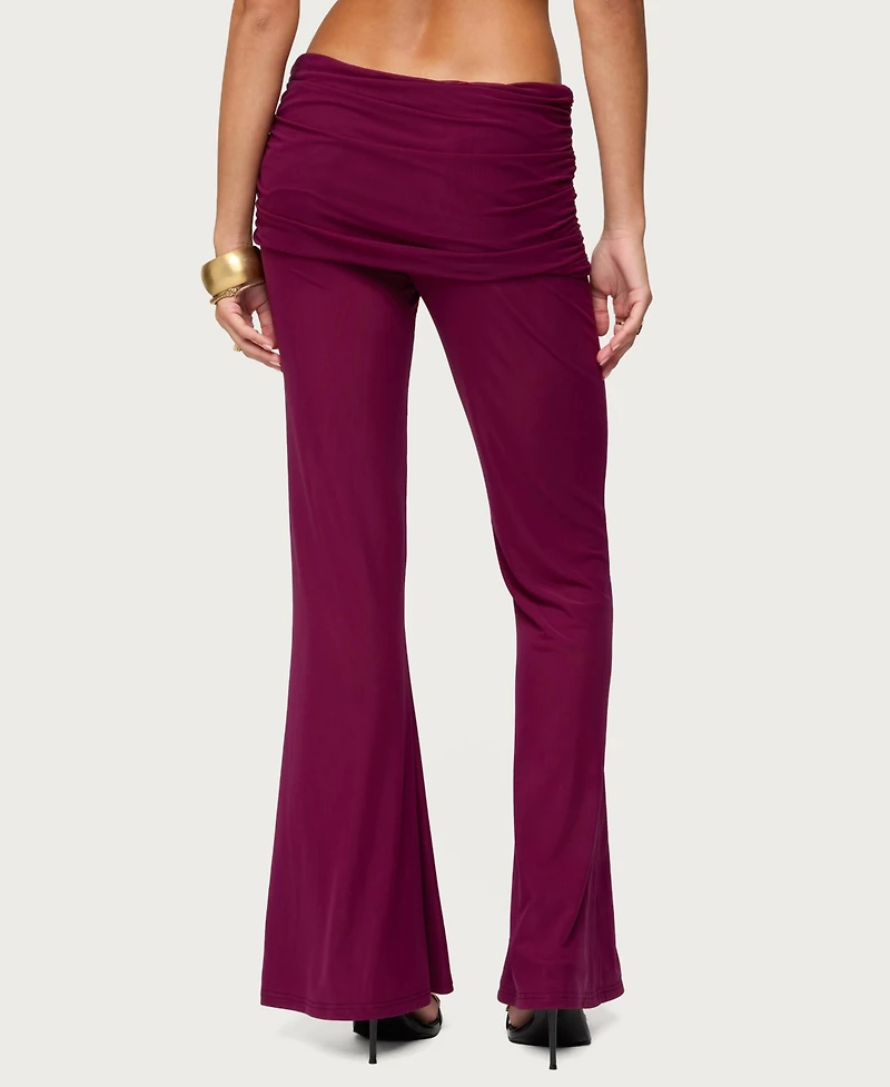 Edikted Women's Halli Fold Over Mini Skirt Pants