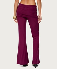 Edikted Women's Halli Fold Over Mini Skirt Pants