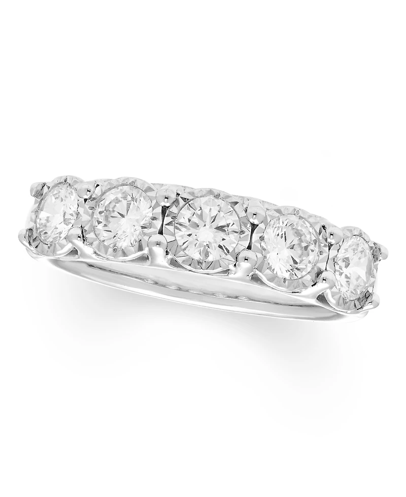 Macy's Diamond Band Ring (1 ct. t.w.) in 14k White Gold