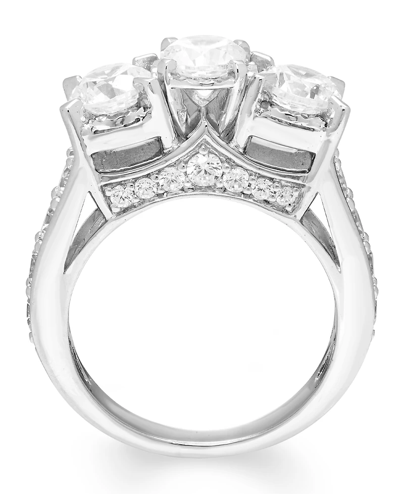 Macy's Diamond 3-Stone Ring (3 ct. t.w.) in 14k White Gold