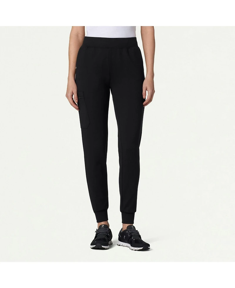 Jaanuu Women's Rubi 6-Pocket Slim Knit Scrub Jogger