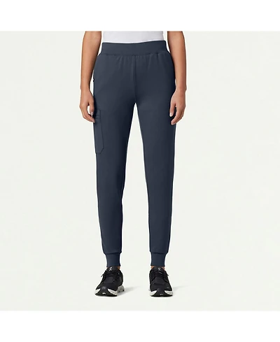 Jaanuu Women's Rubi 6-Pocket Slim Knit Scrub Jogger