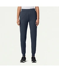 Jaanuu Women's Rubi 6-Pocket Slim Knit Scrub Jogger