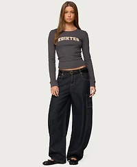 Edikted Women's Essential Ribbed T Shirt