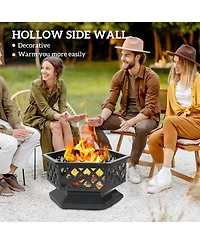 Slickblue Portable Outdoor Fire Pit for Garden, Patio, or Camping Use