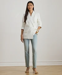 Lauren Ralph Petite Mid-Rise Straight Ankle Jeans