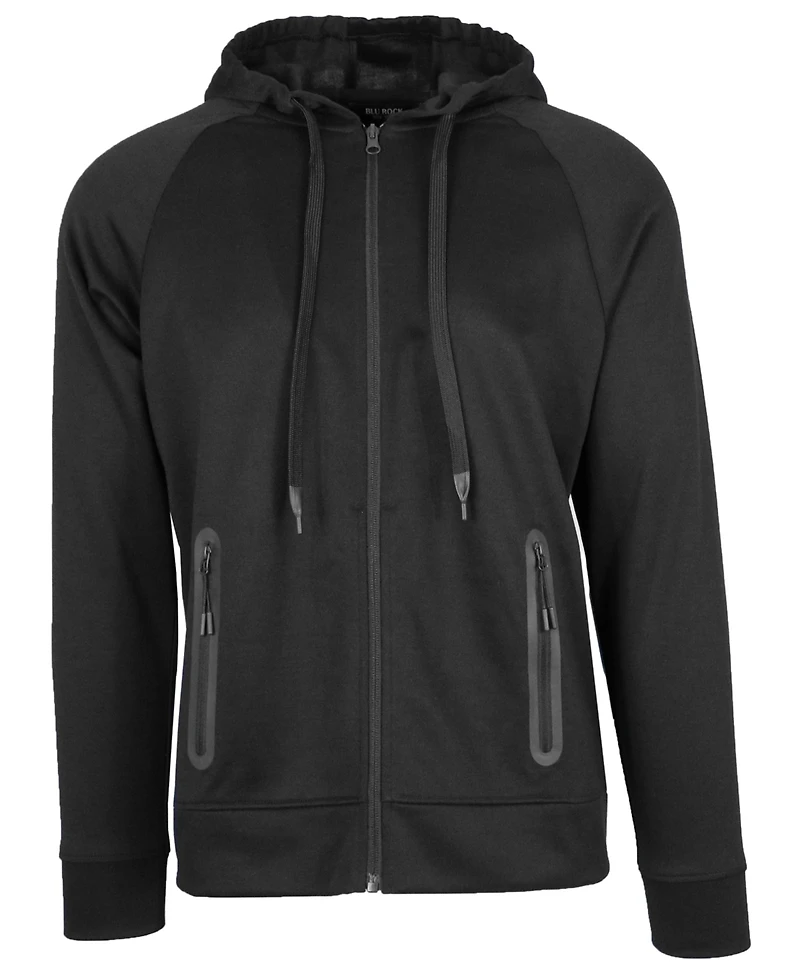 Blu Rock Men's Slim-Fit Tech Fleece Hoodie and Jogger Sweatpants, 2-Piece Set