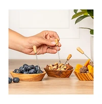 Verve Culture Set of 4 Olivewood Aperitivo Bowls