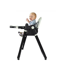 Streamdale Furniture Convertible Baby High Chair to Rocker with 5-Point Harness (Dark Green