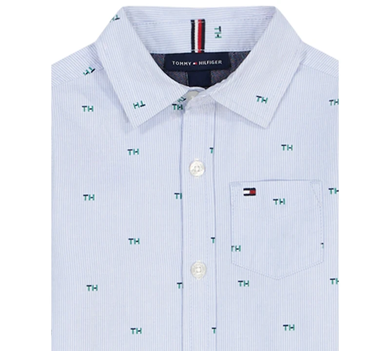 Tommy Hilfiger Baby Boys' Shirt and Jogger Pants, 2-Piece Set