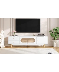 Streamdale Furniture Streamdale 70" Tv Stand for TVs up to 80", Minimalist Console Table with Drawers