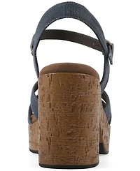 White Mountain Women's Barista Platform Sandal