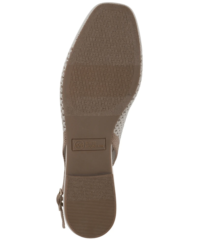 White Mountain Women's Bonie Slingback Flats