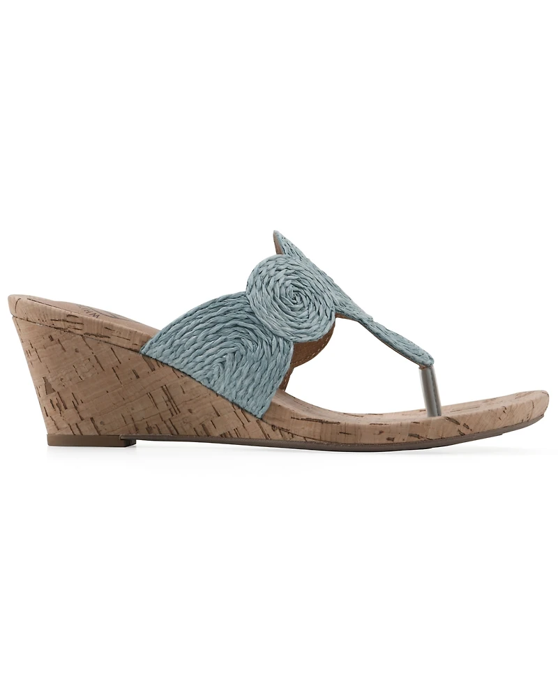 White Mountain Women's Affogato Wedge Sandals