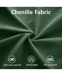 Streamdale Furniture Stylish Green Chenille 2-Seater Sofa with 2 Ottoman Storage Seats