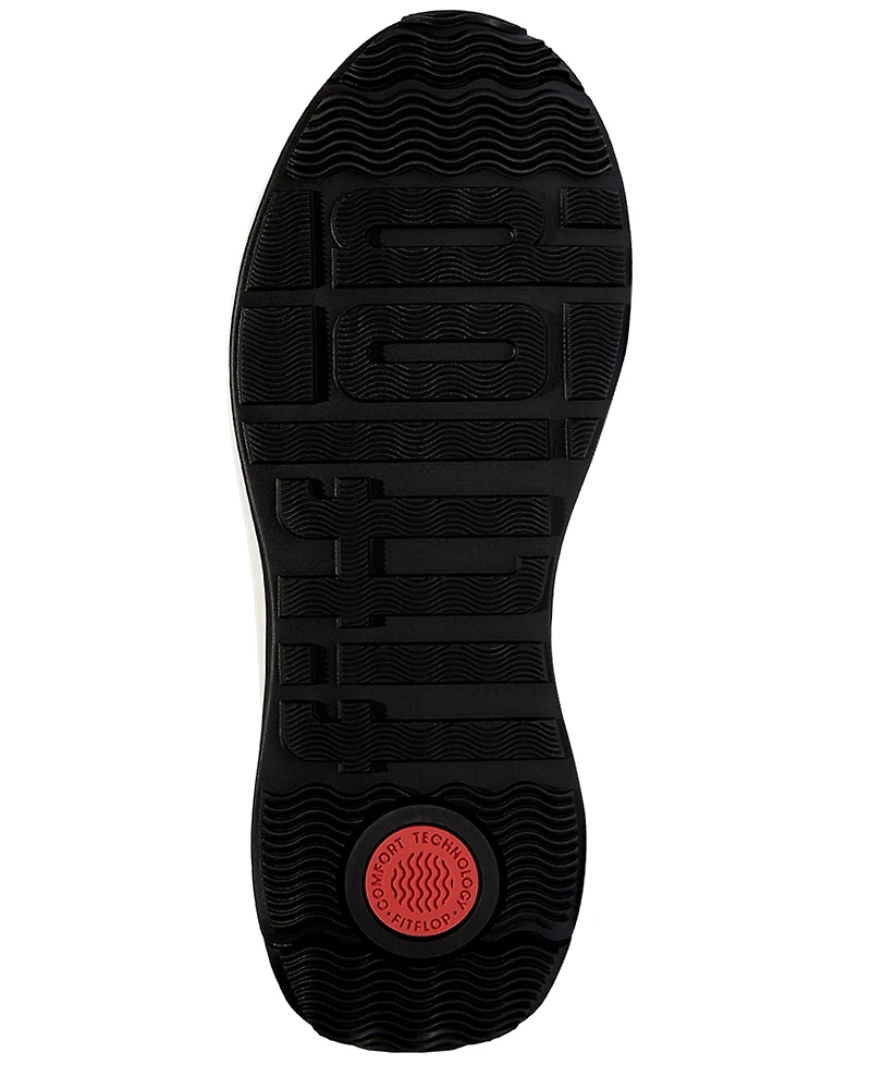 FitFlop Women's F-Mode Flow Imitation Pearls and Crystal Knit Slip-On Sneakers