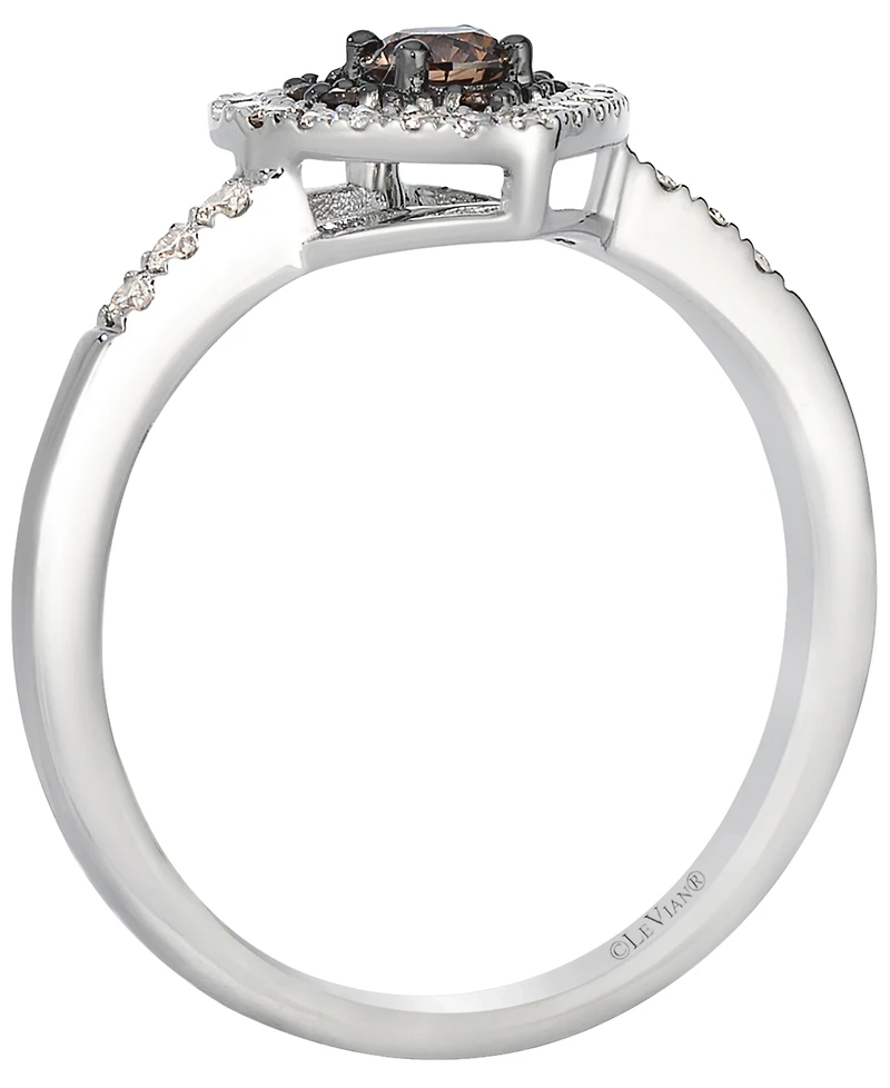 Le Vian Chocolate Diamond (0.24 ct. t.w.) & Vanilla Diamond (0.19 ct. t.w.) Ring in 14k Vanilla Gold