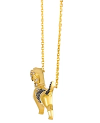 Le Vian Chocolate Ombre Diamond Dachshund Necklace (0.61 ct. t.w.) in 14k Honey Gold