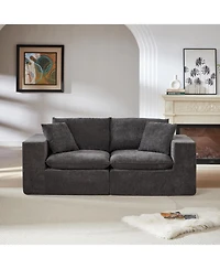 Streamdale Furniture Modern Chenille Cloud Sofa - Freely Combinable & Comfortable