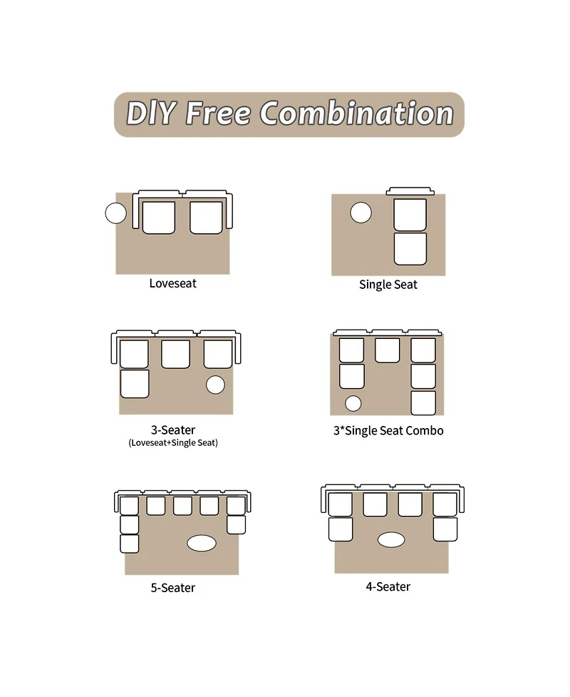 Streamdale Furniture Modern Memory Foam Sofa, Single Chaise, Pet-Friendly, Corduroy, Beige