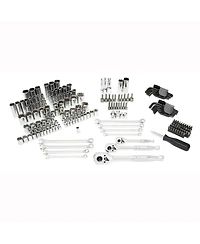 Master Mechanic 205 Piece Mechanics Sae Metric Socket and Tool Set with Case