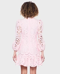 Alex & Sophia Women's Mock Neck Short Dress