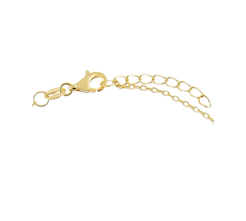 by Adina Eden Pave Triple Gold Plated Butterfly Anklet