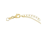 by Adina Eden Pave Triple Gold Plated Butterfly Anklet