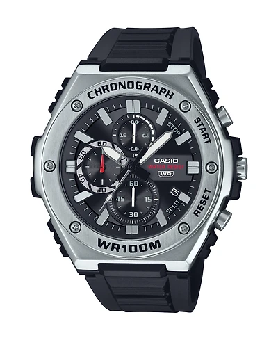 Casio Men's Chronograph Black Resin Strap Watch 51mm