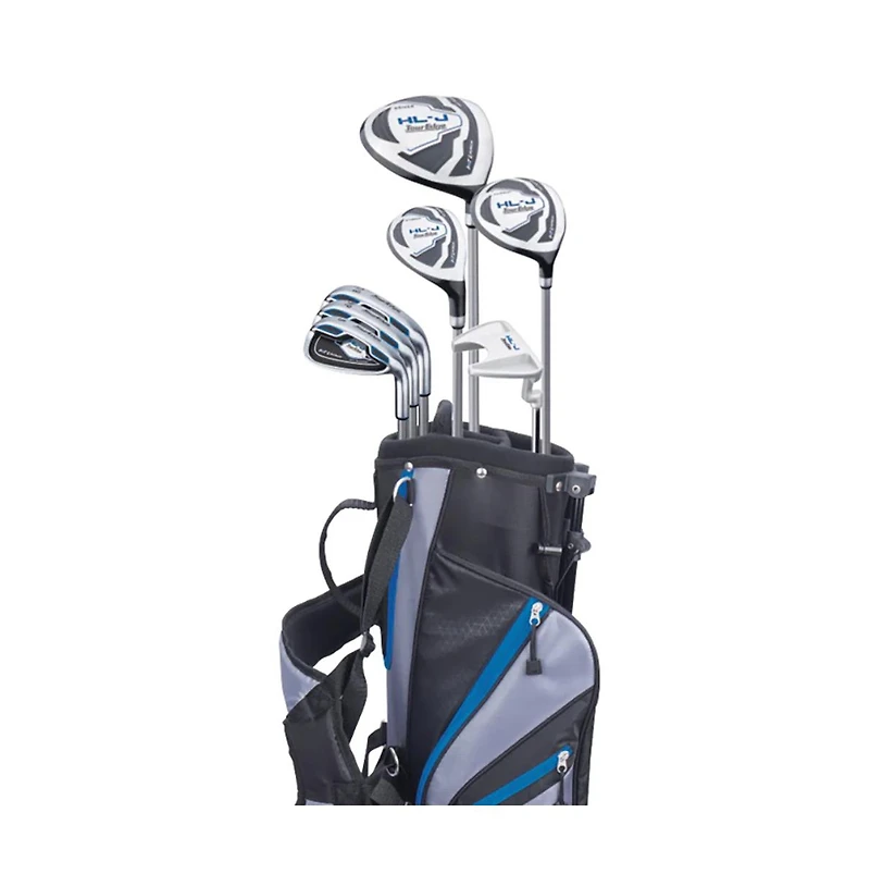 Tour Edge Hl-j Junior 8 Piece Complete Golf Set with Bag 11-14 Yr Left Hand