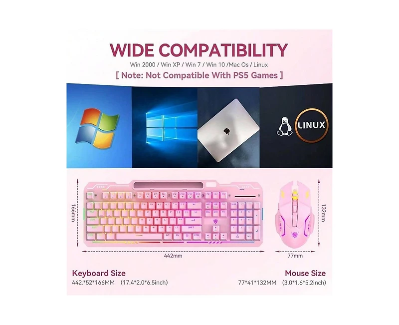 risokeys Wireless Gaming Keyboard And Mouse Combo