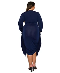 L I V D Plus Nova Shirred Bodycon Dress