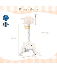 Sugift- 3-in-1 Toddler Sports Center with Basketball Hoop, Soccer & Golf