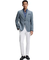 Boss by Hugo Men's Patterned Stretch-Cotton Blend Regular-Fit Blazer