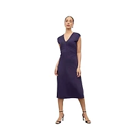 M.m.LaFleur Women's Marina Ruched Organic Jersey Pima Cotton dress