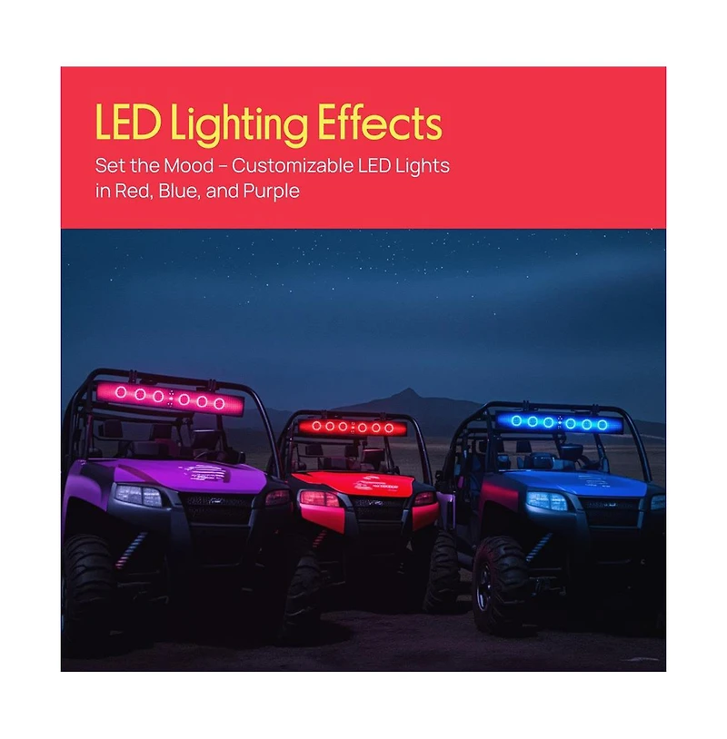 Pyle 32'' Powered Atv/Utv Soundbar System with Bluetooth & Led Lights (PWPSB3203)