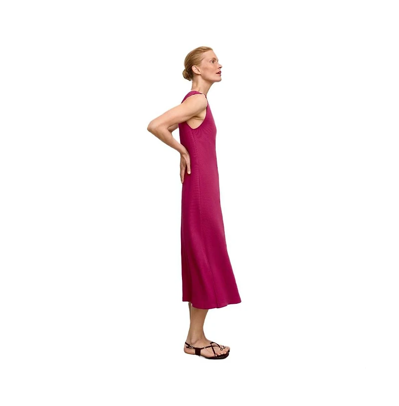 M.m.LaFleur Women's Milano Drape Plush Pima Dress