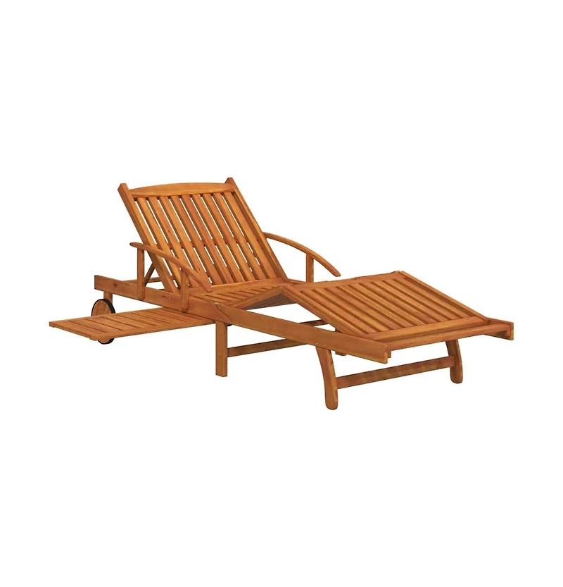 vidaXL 2-Pc. Solid Acacia Wood Sun Lounger Set