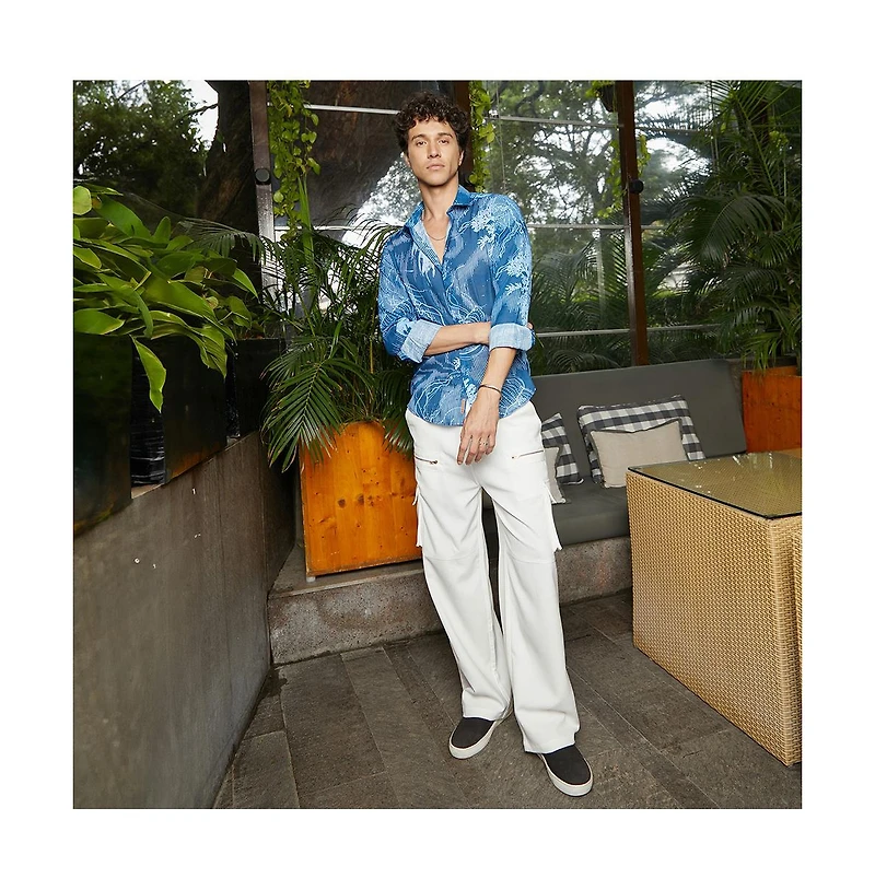 Campus Sutra Men's Jellyfish Contrast Shirt