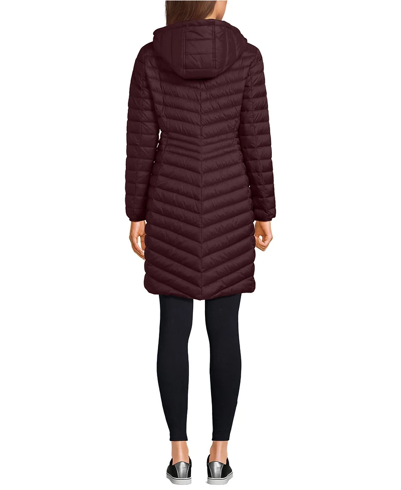 Lands' End Women's Tall Wanderweight Packable Down Coat