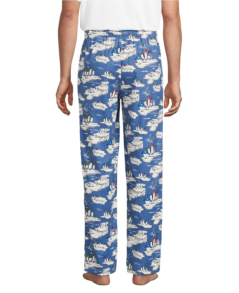 Lands' End Big & Tall Flannel Pajama Pants