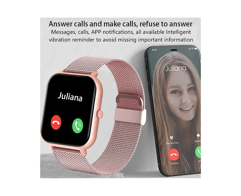 Ruxing Smart Watch - Ai Voice Assistant, Multi-Sport Modes, Heart Rate & Sleep Monitor