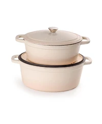 Neo Cast Iron Oval Cast Covered Dutch Oven, 8 Quart