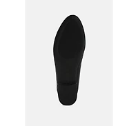 London Rag Womens Noltas Horsebit Embellished Flat Loafers