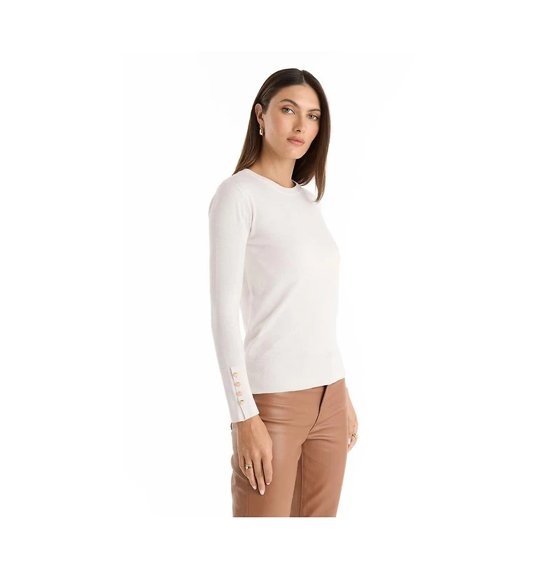 The Noli Shop Women's Marcela Knit Top - Pearl