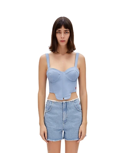 Pcfg Women's Cotton Woven Corset Top