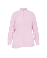 City Chic Women's Telia Side Tie Shirt