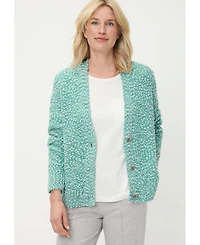 Olsen Women's Two-Tone Boucle Cardigan