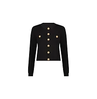 The Noli Shop Women's Loretta Knit Cardigan Top - Black